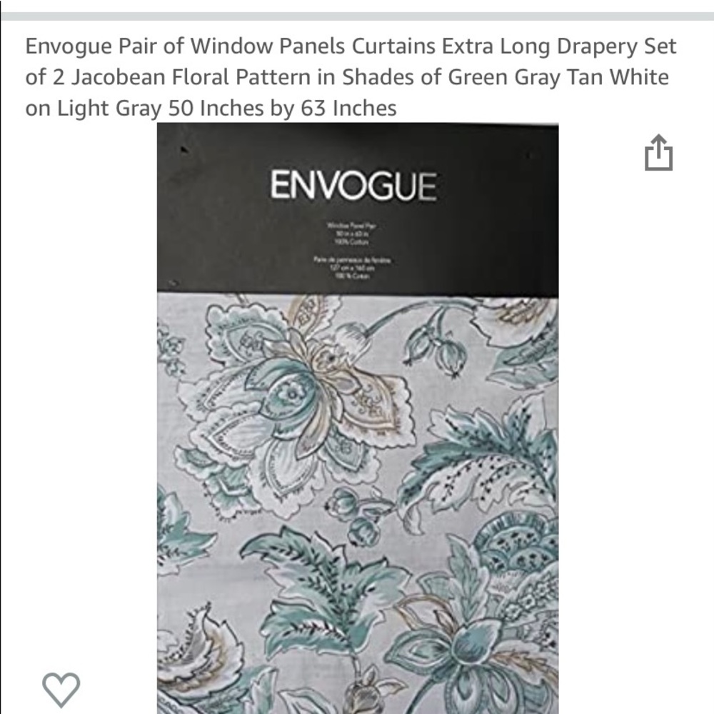 2 pair curtains
